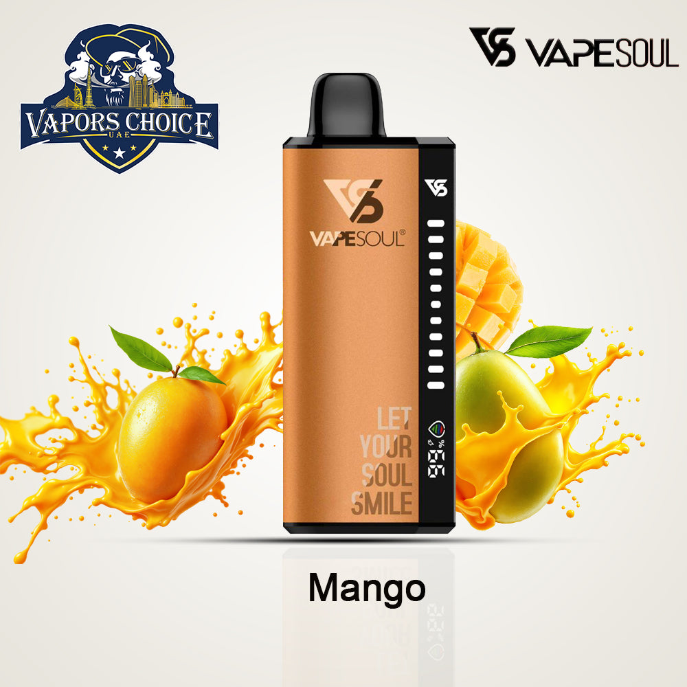 VAPESOUL 40000 Puffs Disposable Vape - 2% Nicotine Mango UAE Abu Dhabi & Ras Alkhimah