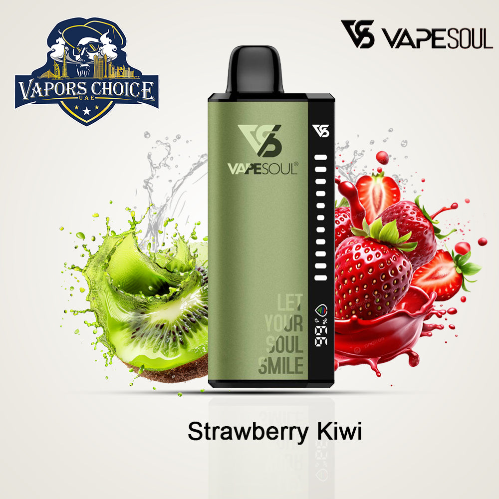VAPESOUL 40000 Puffs Disposable Vape - 2% Nicotine Strawberry Kiwi UAE Dubai & Al Ain