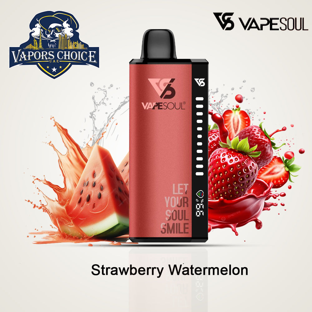 VAPESOUL 40000 Puffs Disposable Vape - 2% Nicotine Strawberry Watermelon UAE Dubai & Fujairah