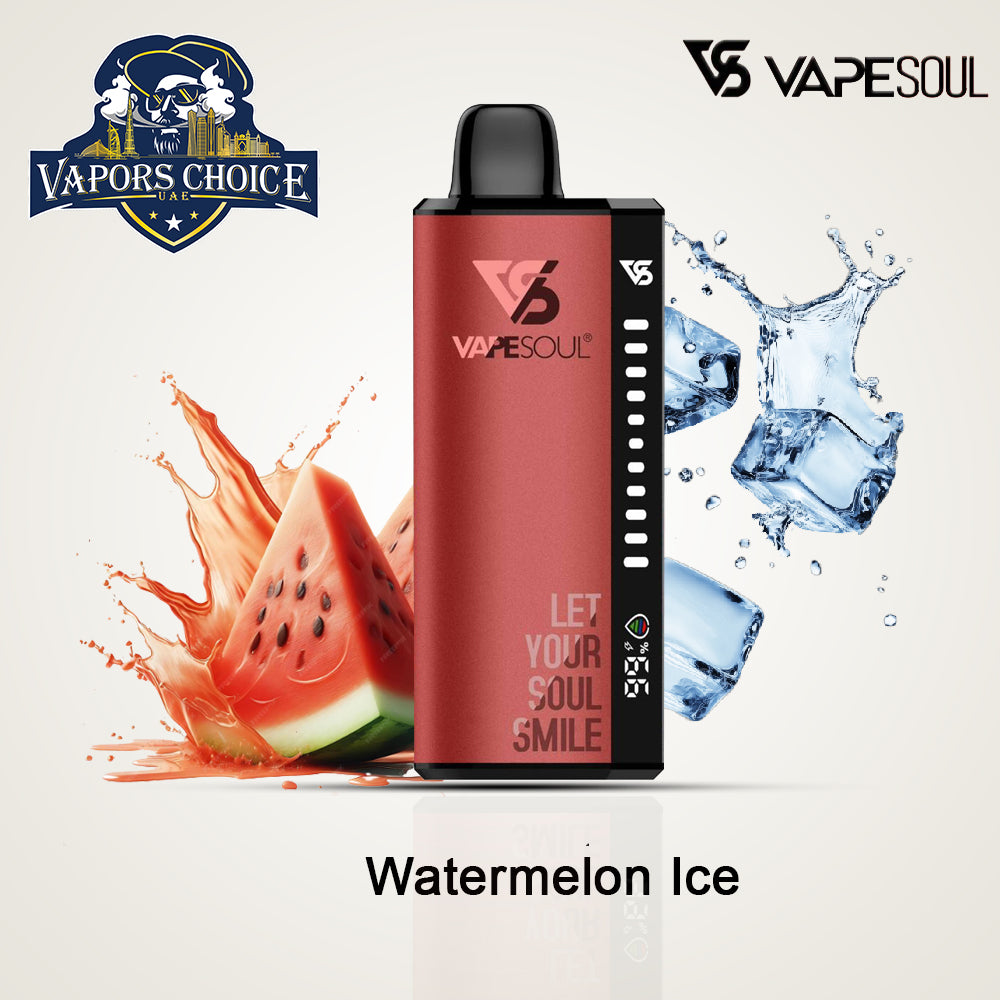 VAPESOUL 40000 Puffs Disposable Vape - 2% Nicotine Watermelon Ice UAE Dubai & Abu Dhabi