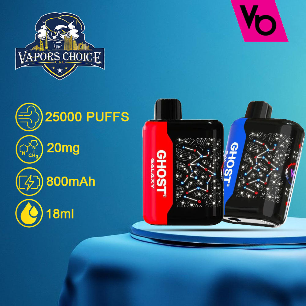 VAPES BAR GHOST GALAXY (20MG) 25000 PUFFS - DISPOSABLE VAPE 1st Galaxy UAE Abu Dhabi