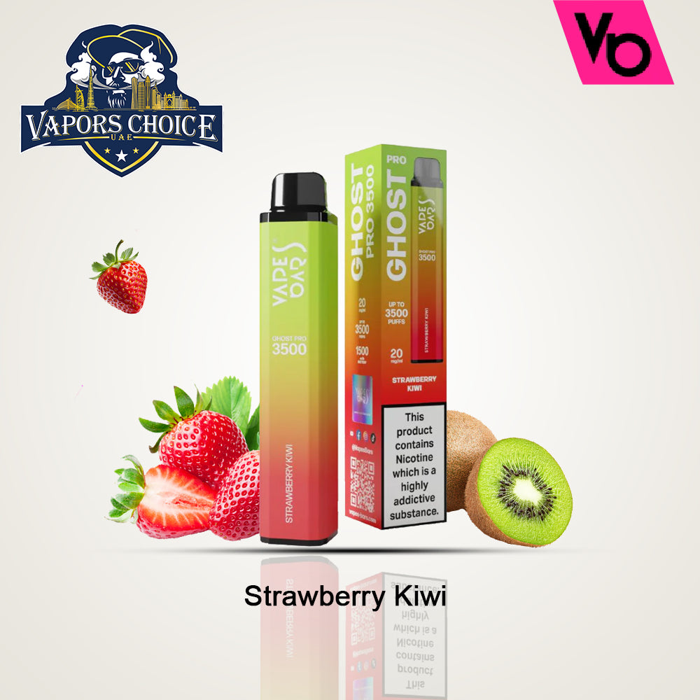 VAPES BAR GHOST PRO (20mg) 3500 PUFFS - DISPOSABLE VAPE Strawberry Kiwi UAE Dubai & Ras Al-Khaimah