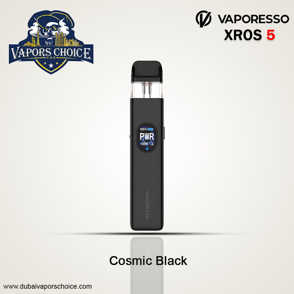 VAPORESSO XROS 5 Kit 1500mAh Pod System Cosmic Black UAE Dubai