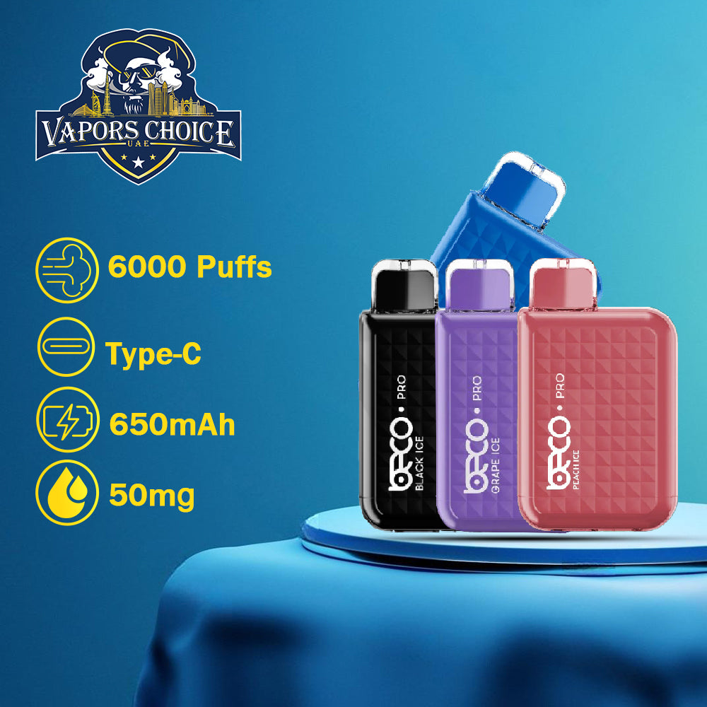 VAPTIO - BECO PRO 6,000 PUFFS (20mg & 50mg) DISPOSABLE VAPE 1st UAE Abu Dhabi