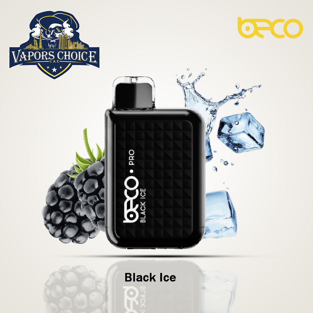 VAPTIO - BECO PRO 6,000 PUFFS (20mg & 50mg) DISPOSABLE VAPE Black Ice UAE Abu Dhabi & Al Ain