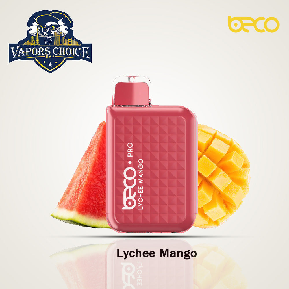 VAPTIO - BECO PRO 6,000 PUFFS (20mg & 50mg) DISPOSABLE VAPE Lychee Mango UAE Dubai & Fujairah