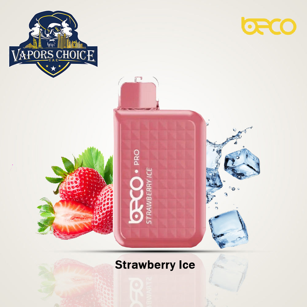 VAPTIO - BECO PRO 6,000 PUFFS (20mg & 50mg) DISPOSABLE VAPE Strawberry Ice UAE Sharjah