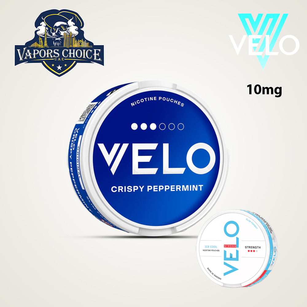 VELO Nicotine Pouches for Regular & Experienced Users Crispy Peppermint UAE Ajman
