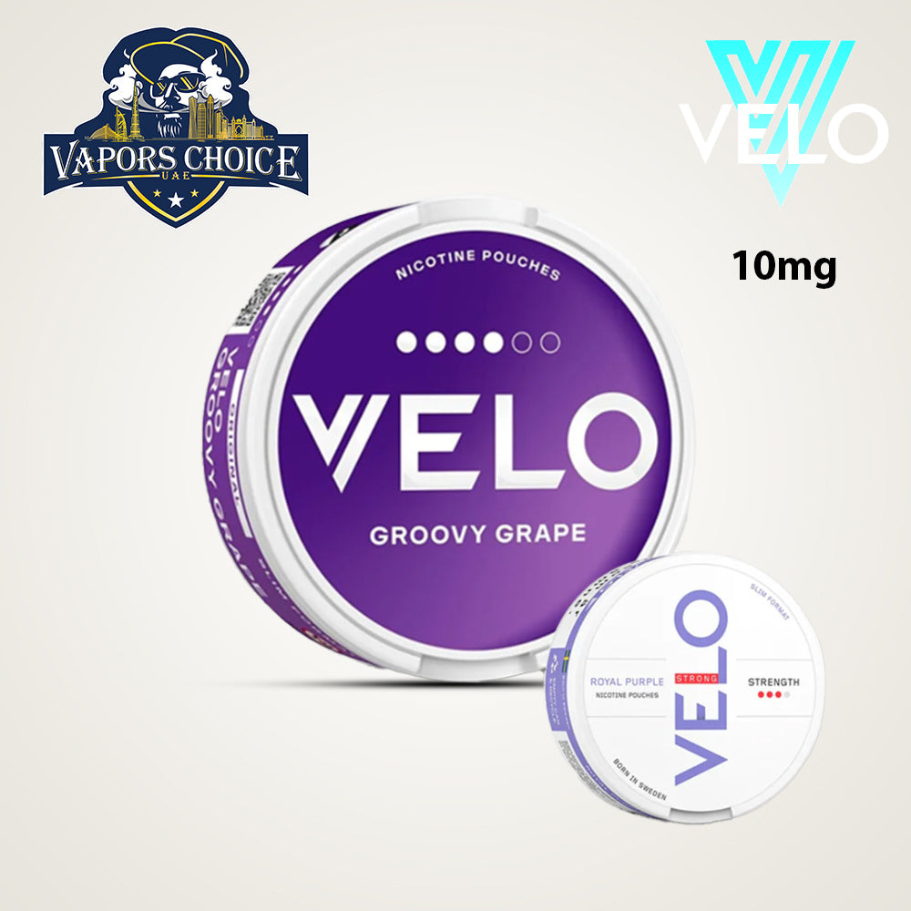 VELO Nicotine Pouches for Regular & Experienced Users Groovy Grape UAE Al Ain