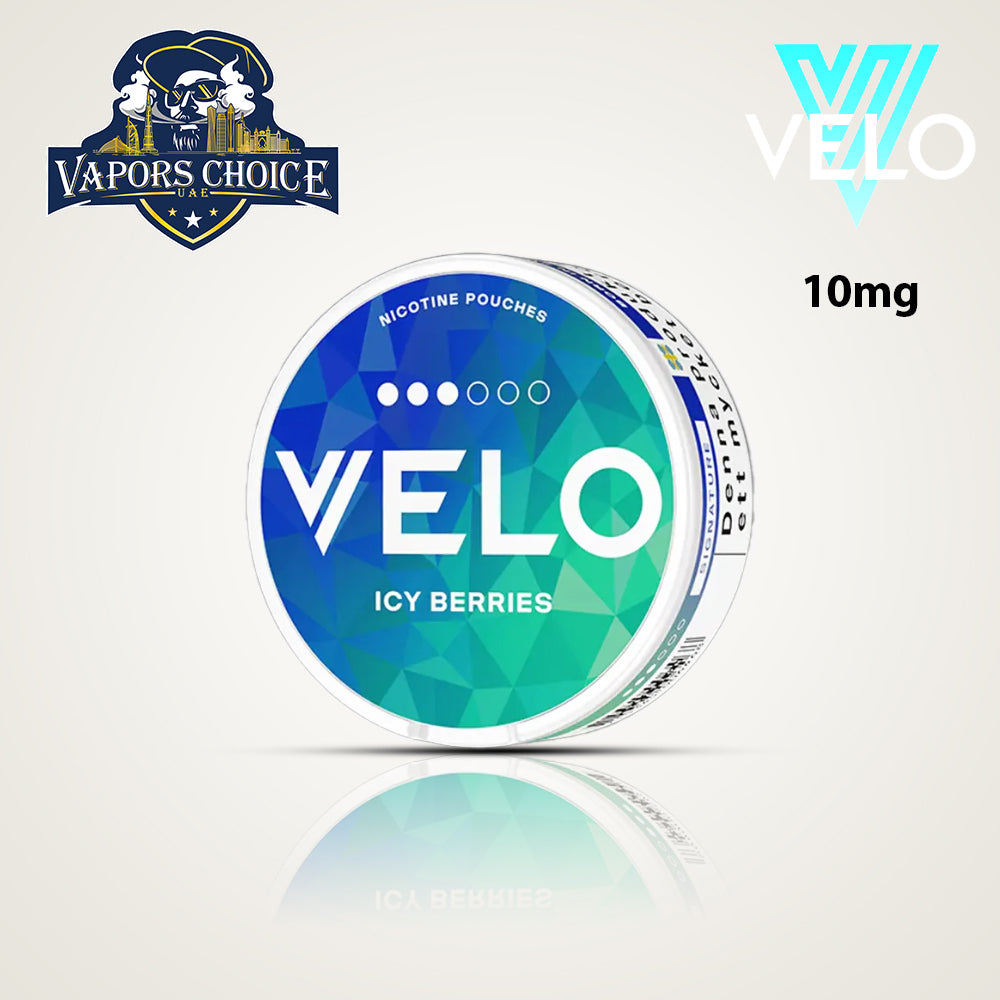 VELO Nicotine Pouches for Regular & Experienced Users Icy Berries UAE Fujairah
