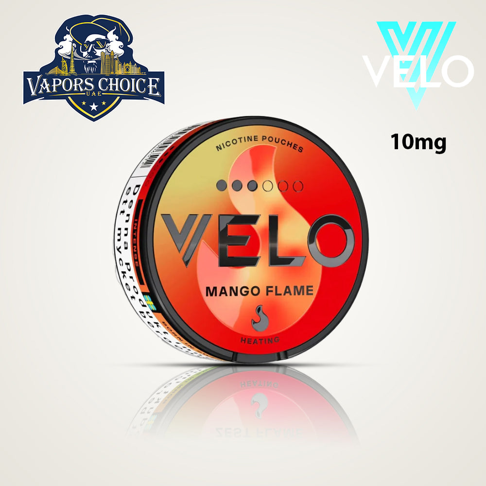 VELO Nicotine Pouches for Regular & Experienced Users Mango Flame UAE Umm Al Quwain