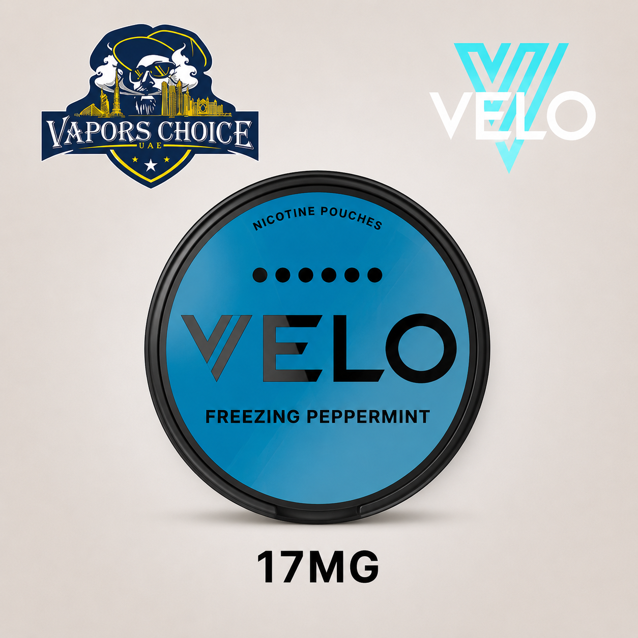 VELO Nicotine Pouches for Regular & Experienced Users Mighty Peppermint UAE Dubai 