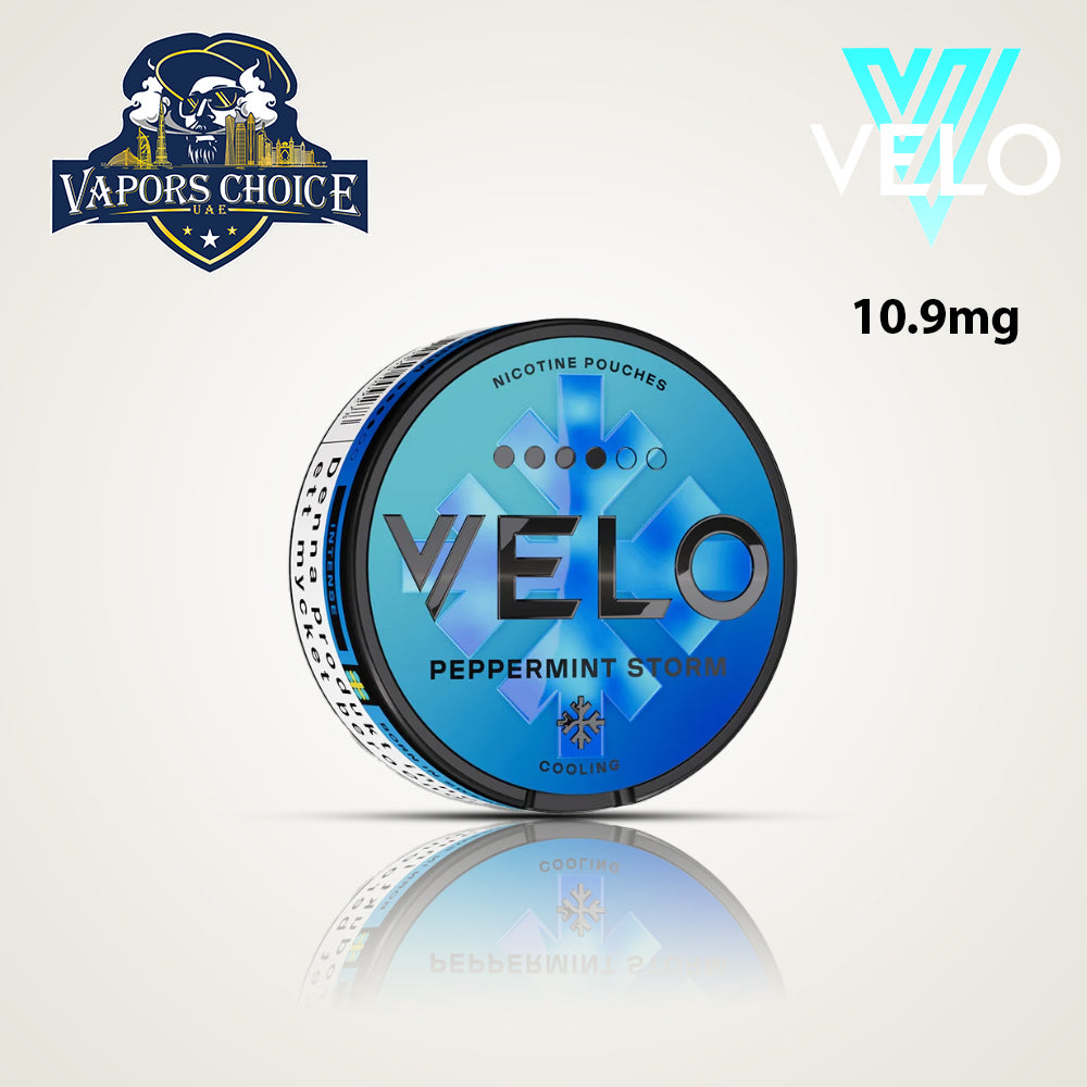 VELO Nicotine Pouches for Regular & Experienced Users Peppermint Storm UAE Dubai