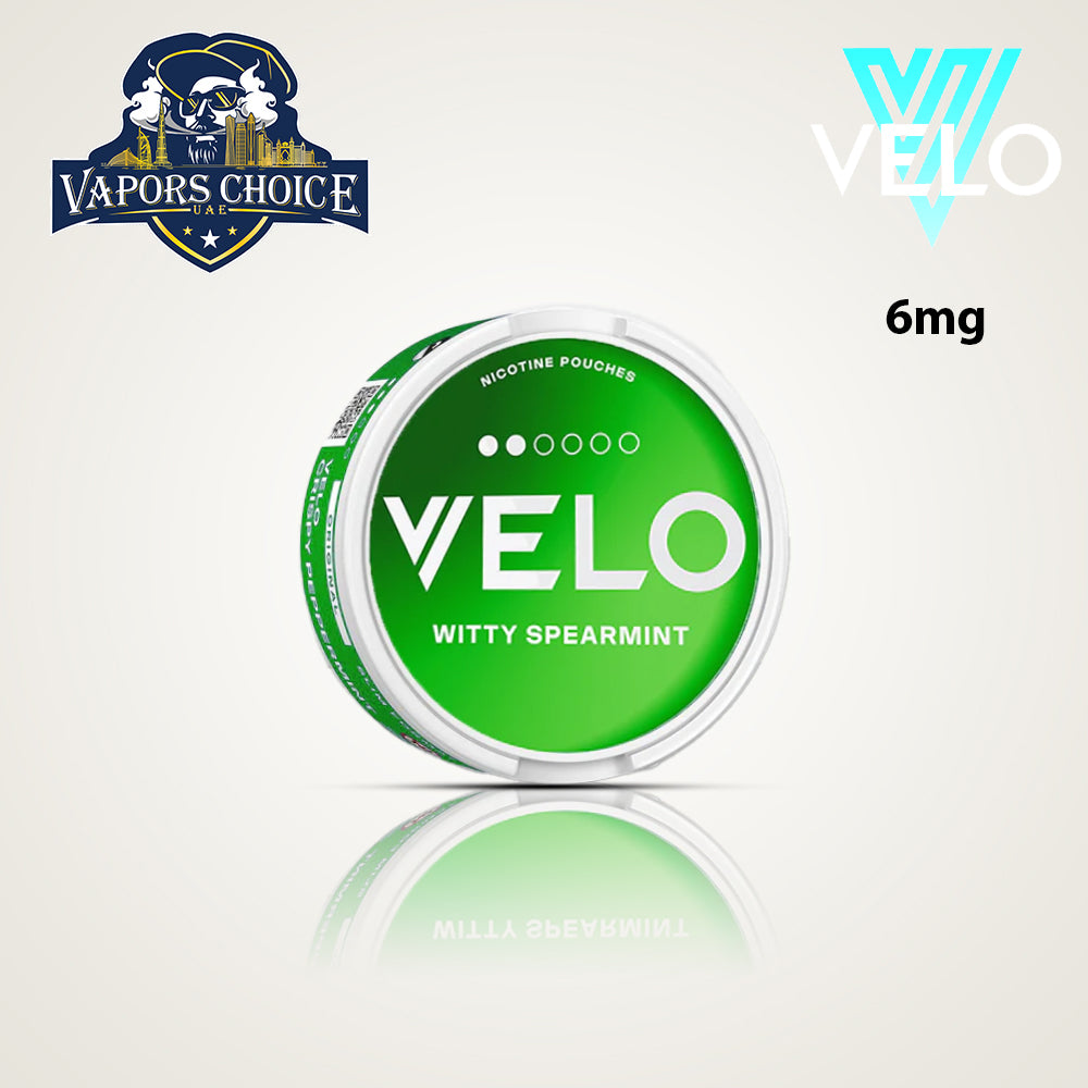 VELO Nicotine Pouches for Regular & Experienced Users Witty Peppermint UAE Ras Al Khaimah