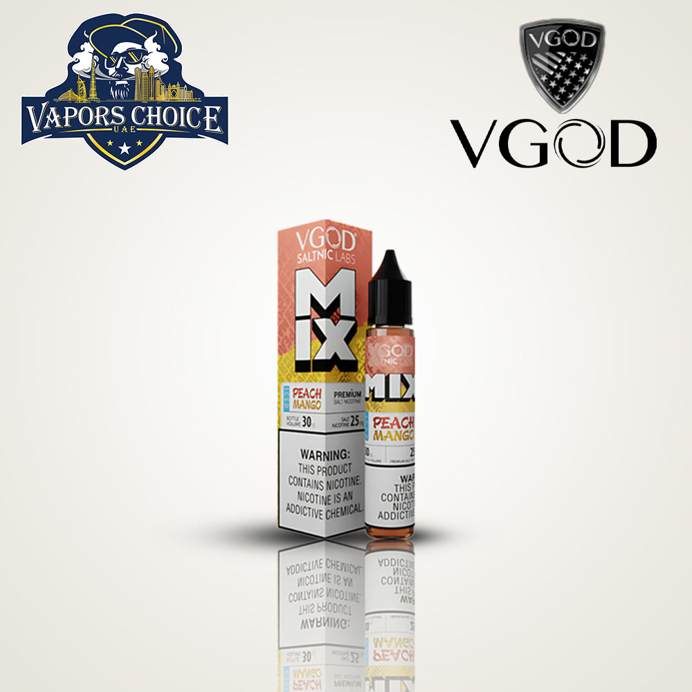 VGOD ICED MIX SERIES SALTNIC 30ML Peach Mango  UAE Ajman
