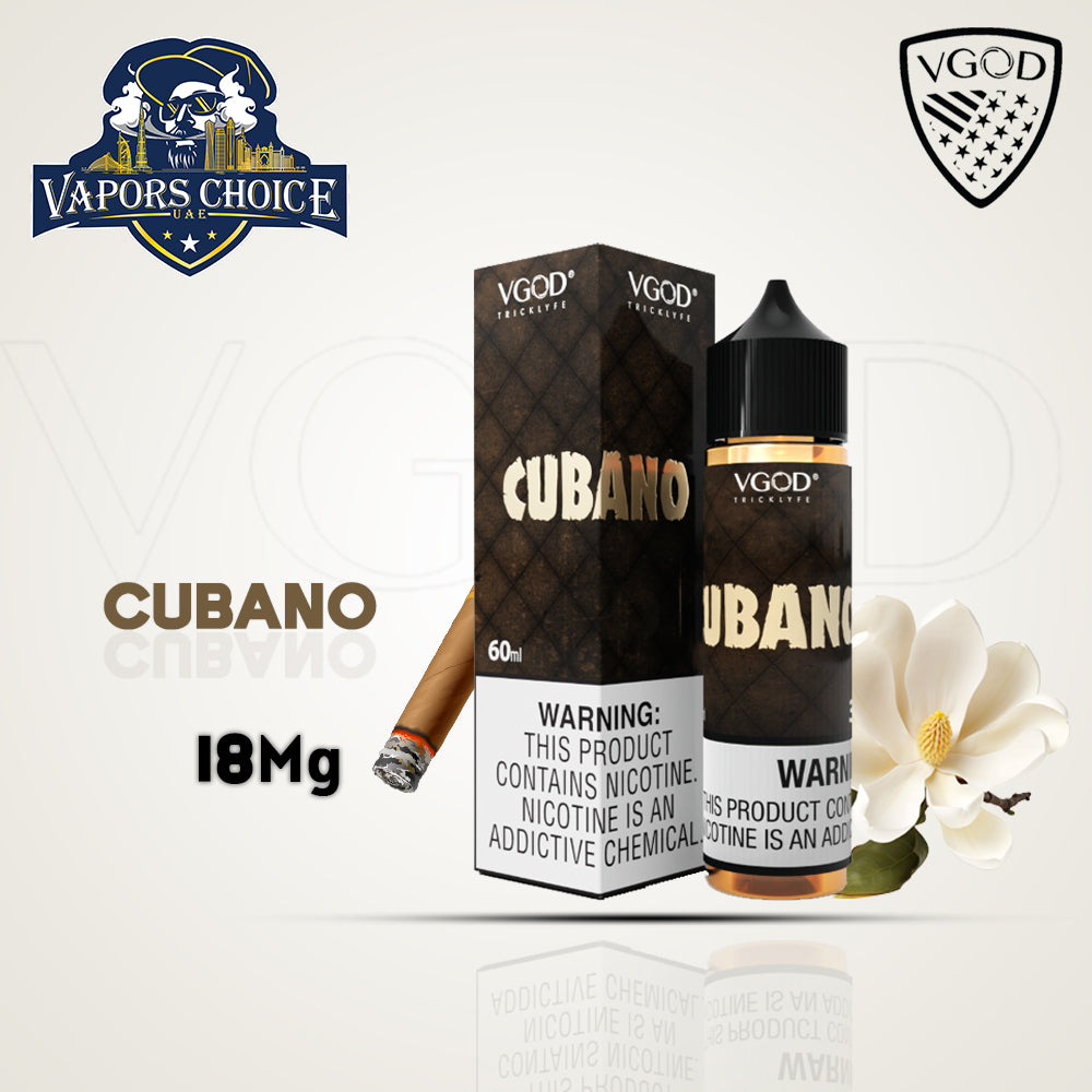 VGOD E-Liquids 60ML - FreeBase Cubano 18mg UAE Abu Dhabi & Al Ain