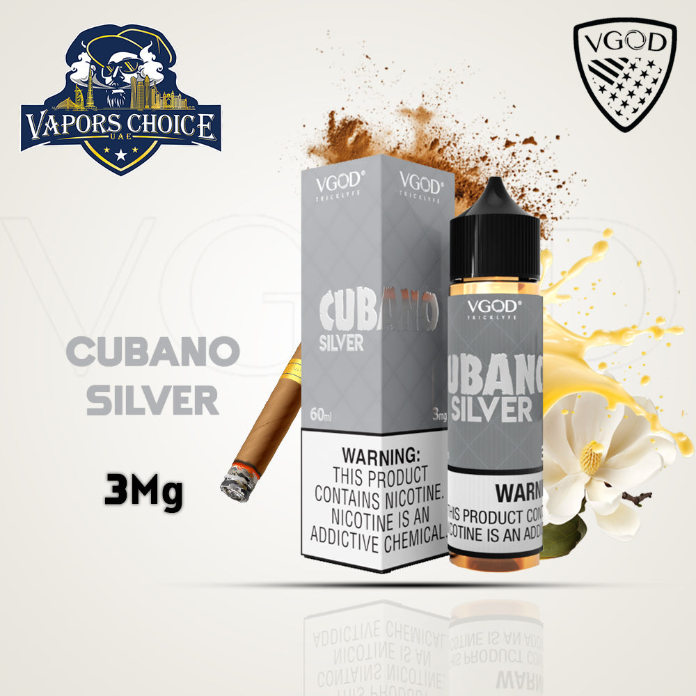 VGOD E-Liquids 60ML - FreeBase Cubano Silver 3mg UAE Abu Dhabi