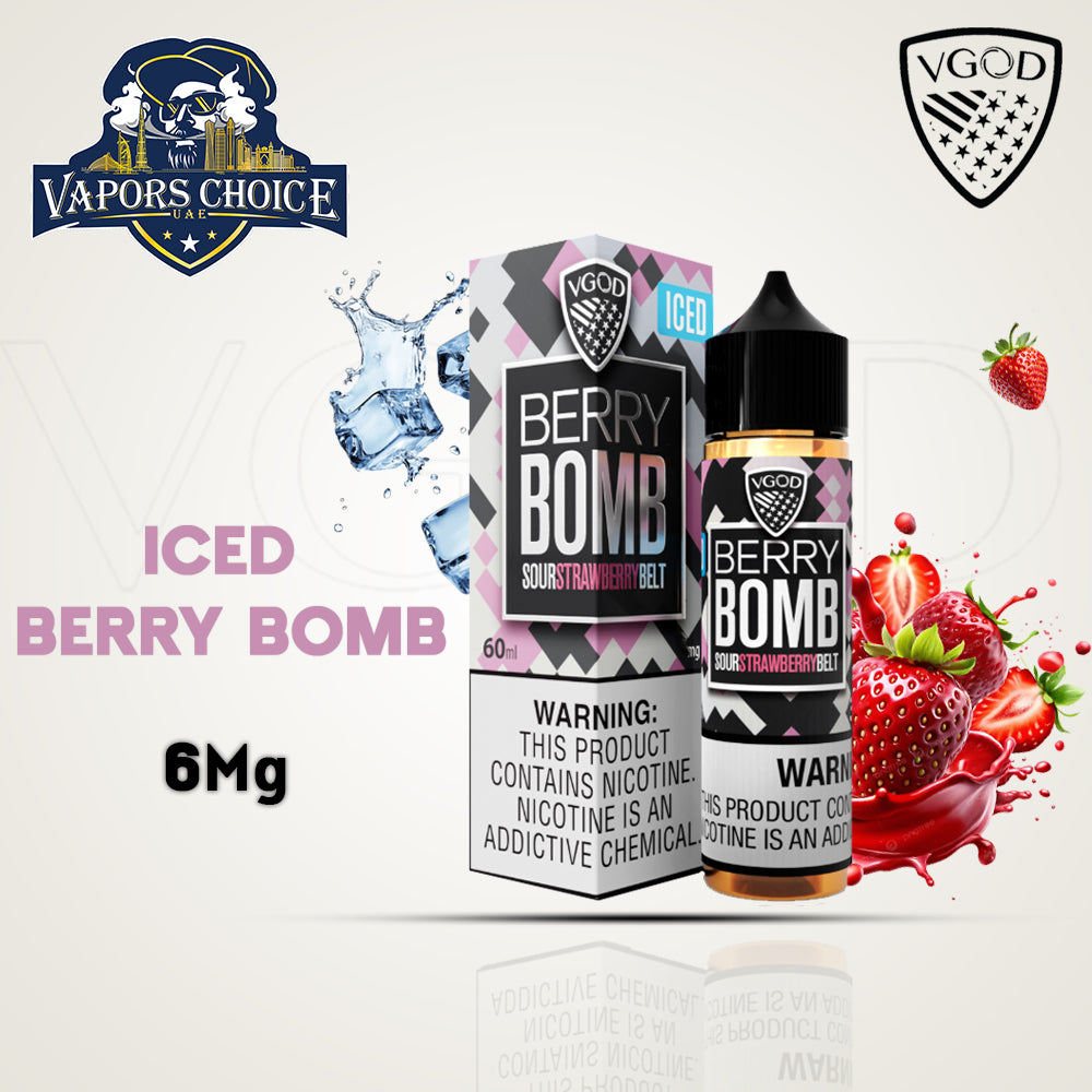 VGOD E-Liquids 60ML - FreeBase Iced Berry Bomb 6mg UAE Abu Dhabi