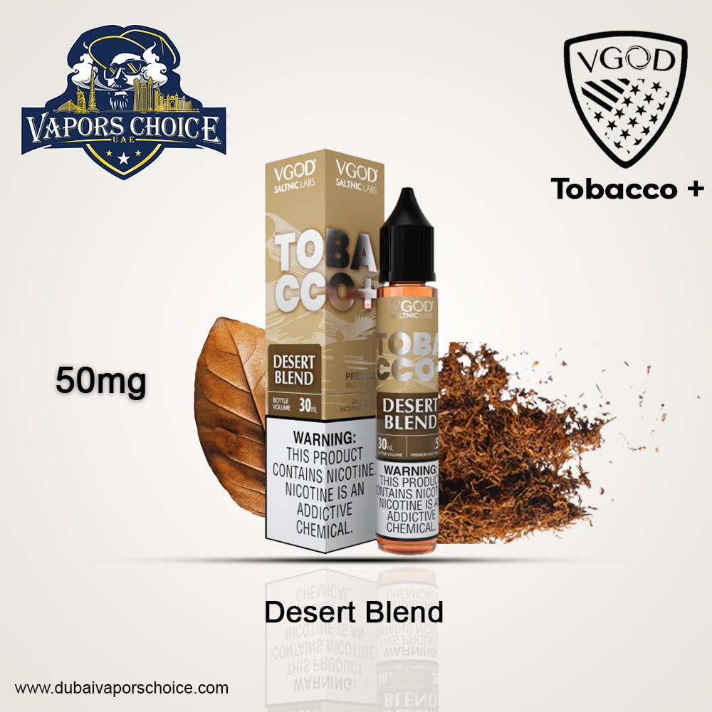 VGOD TOBACCO + Series NicSalt 30ml Desert Blend UAE Al Ain & Abu Dhabi