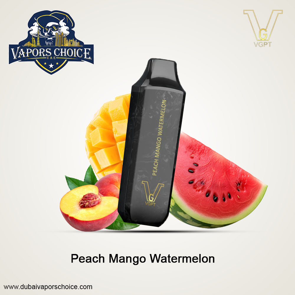 VGPT DISPOSABLE VAPE(0mg&20mg&50mg)6000 PUFFS Peach Mango Watermelon UAE Abu Dhabi