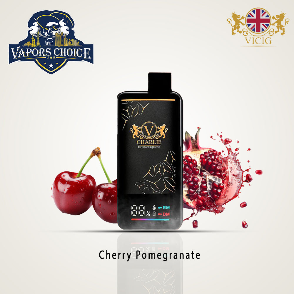 VICIG CHARLIE 15000 Puffs (20mg & 50mg) -  Disposable Vape Cherry Pomegranate UAE Dubai