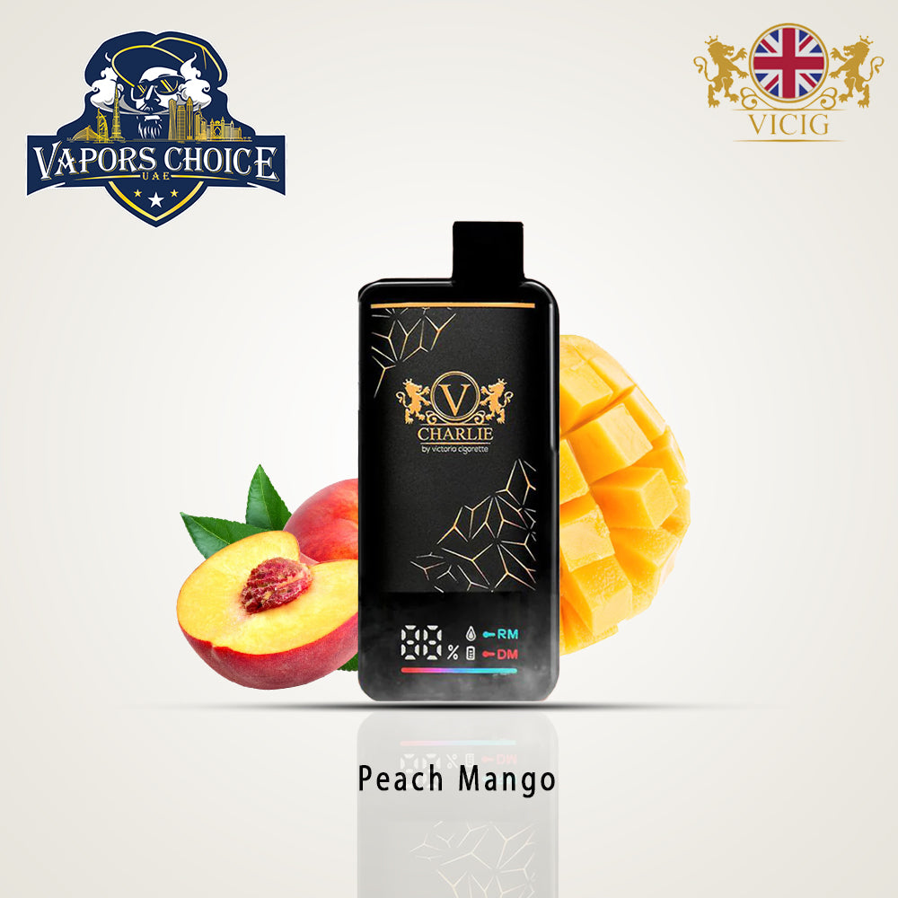 VICIG CHARLIE 15000 Puffs (20mg & 50mg) -  Disposable Vape Peach Mango UAE Ras Al-Khaimah