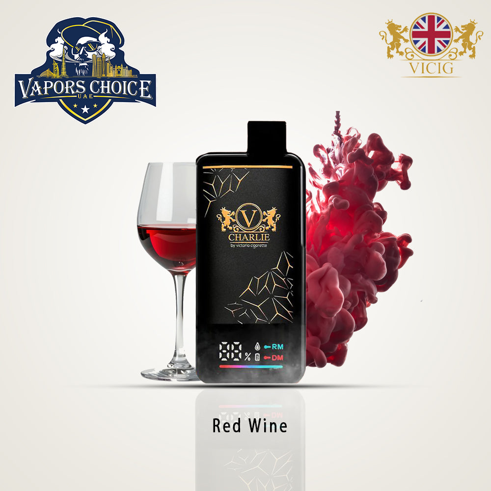 VICIG CHARLIE 15000 Puffs (20mg & 50mg) -  Disposable Vape Red Wine UAE Fujairah