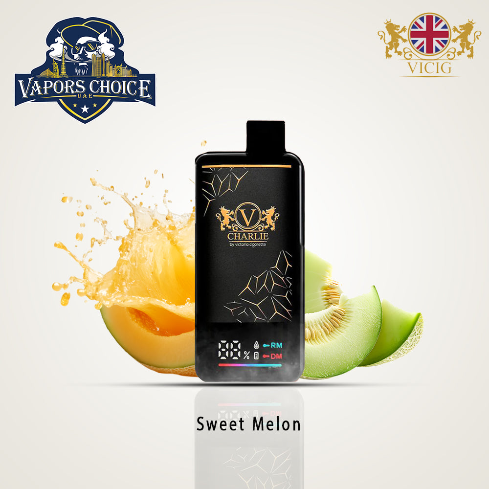 VICIG CHARLIE 15000 Puffs (20mg & 50mg) -  Disposable Vape Sweet Melon UAE Abu Dhabi & Dubai