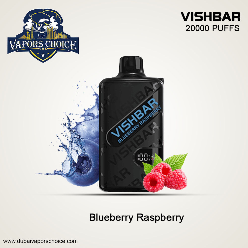 VISHBAR Weekly 20000 PUFFS DESPOSABLE VAPE Blueberry Raspberry UAE Abu Dhabi