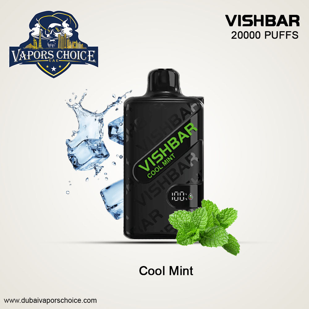 VISHBAR Weekly 20000 PUFFS DESPOSABLE VAPE Cool Mint UAE Dubai