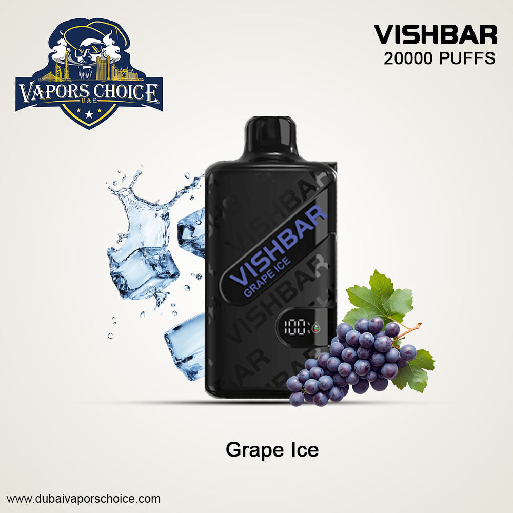 VISHBAR Weekly 20000 PUFFS DESPOSABLE VAPE Grape Ice UAE Al Ain