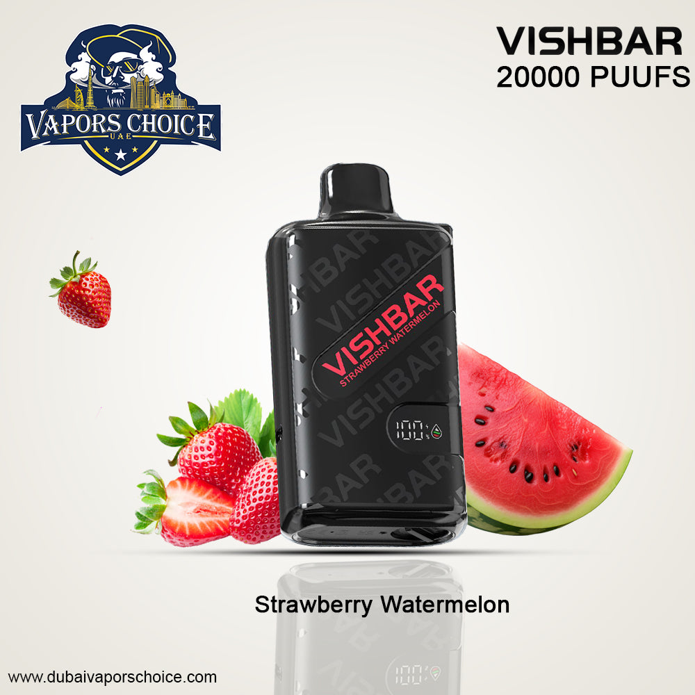 VISHBAR Weekly 20000 PUFFS DESPOSABLE VAPE Strawberry Watermelon UAE Al Sharjah & Al Ain