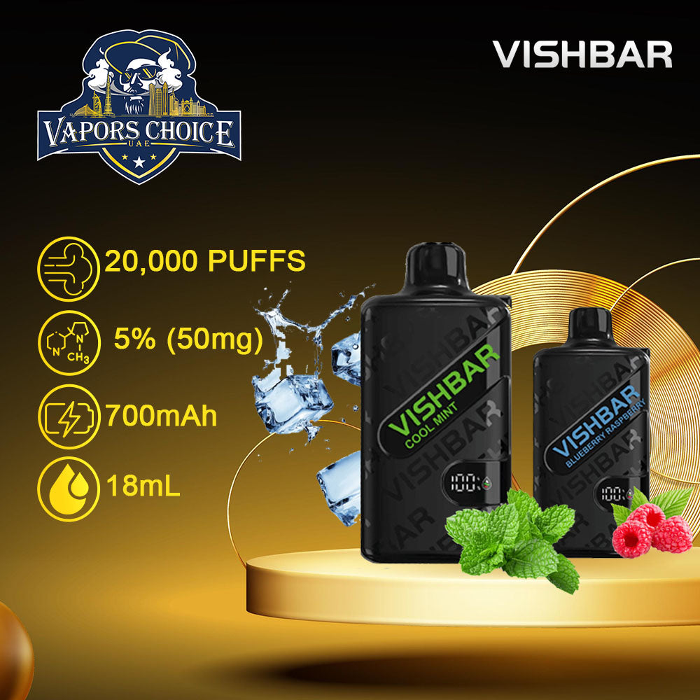 VISHBAR Weekly 20000 PUFFS DESPOSABLE VAPE 2st UAE Dubai