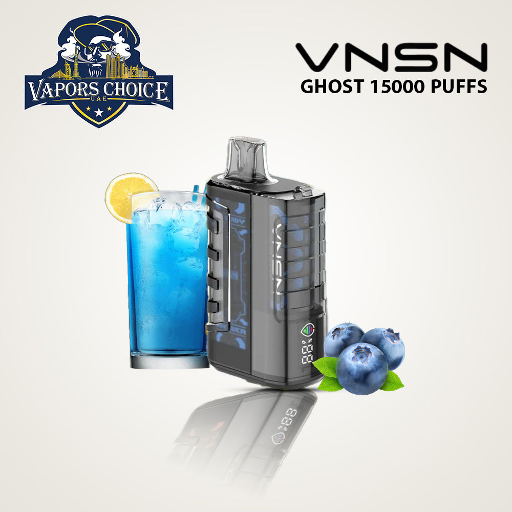 VNSN Ghost (50mg) 15000 PUFFS - DISPOSABLE VAPE Blueberry Lemonade UAE Sharjah