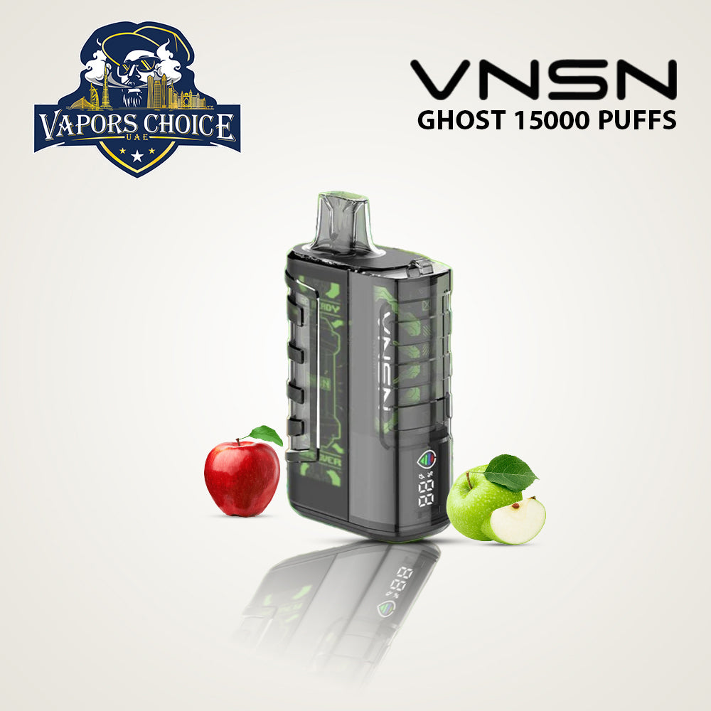 VNSN Ghost (50mg) 15000 PUFFS - DISPOSABLE VAPE Double Apple Ice UAE Fujairah