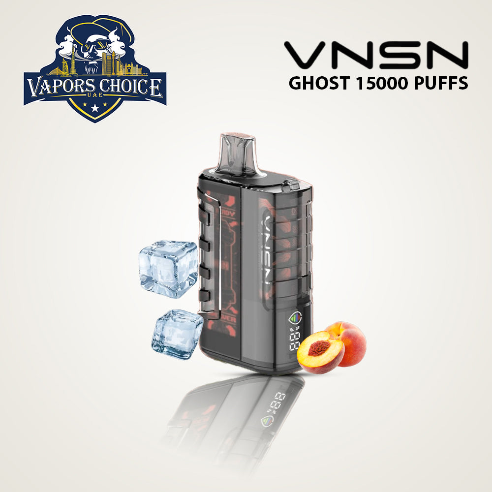 VNSN Ghost (50mg) 15000 PUFFS - DISPOSABLE VAPE Peach Ice UAE Al Ain