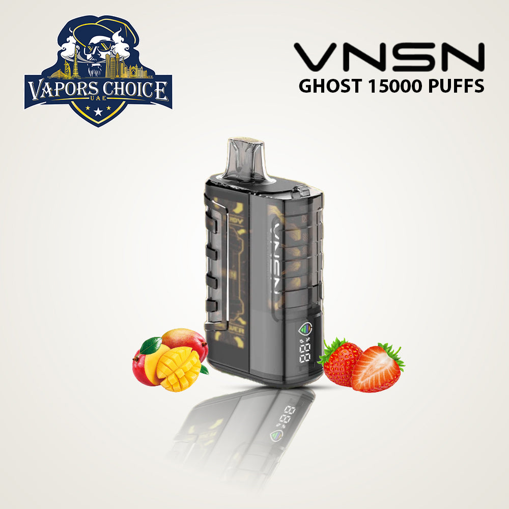 VNSN Ghost (50mg) 15000 PUFFS - DISPOSABLE VAPE Strawberry Mango UAE Al Ain