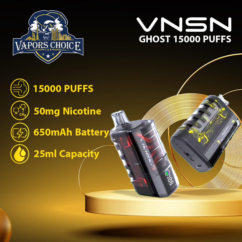 VNSN Ghost (50mg) 15000 PUFFS - DISPOSABLE VAPE UAE Dubai