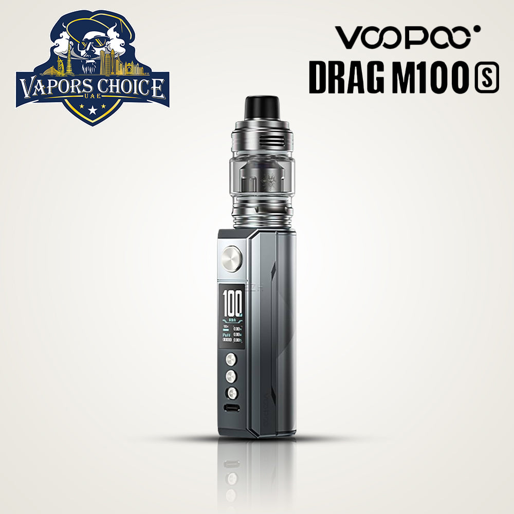 VOOPOO Drag M100S Mod Pod Kit 100W Black & Silver UAE Abu Dhabi & Dubai