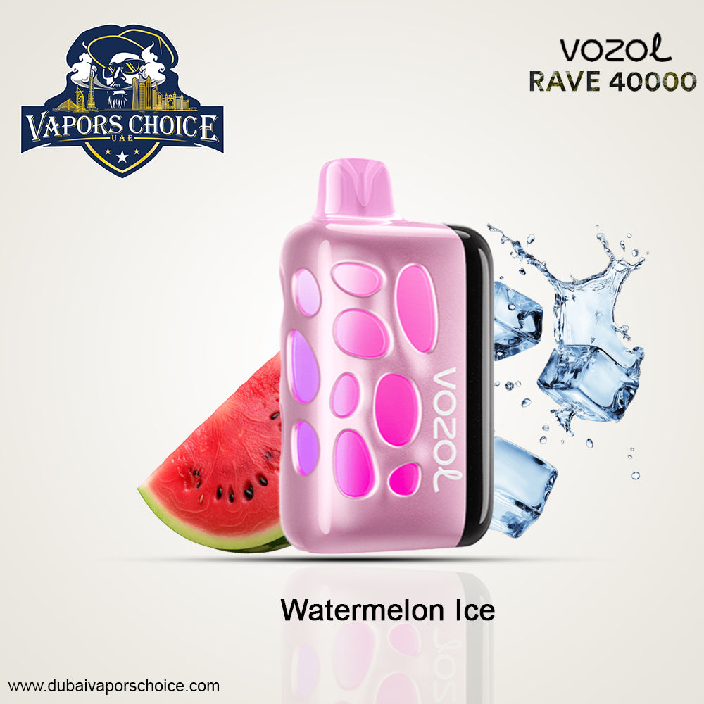 VOZOL RAVE 40K DISPOSABLE VAPE (Dual Power Mode) Watermelon Ice UAE Abu Dhabi & Dubai