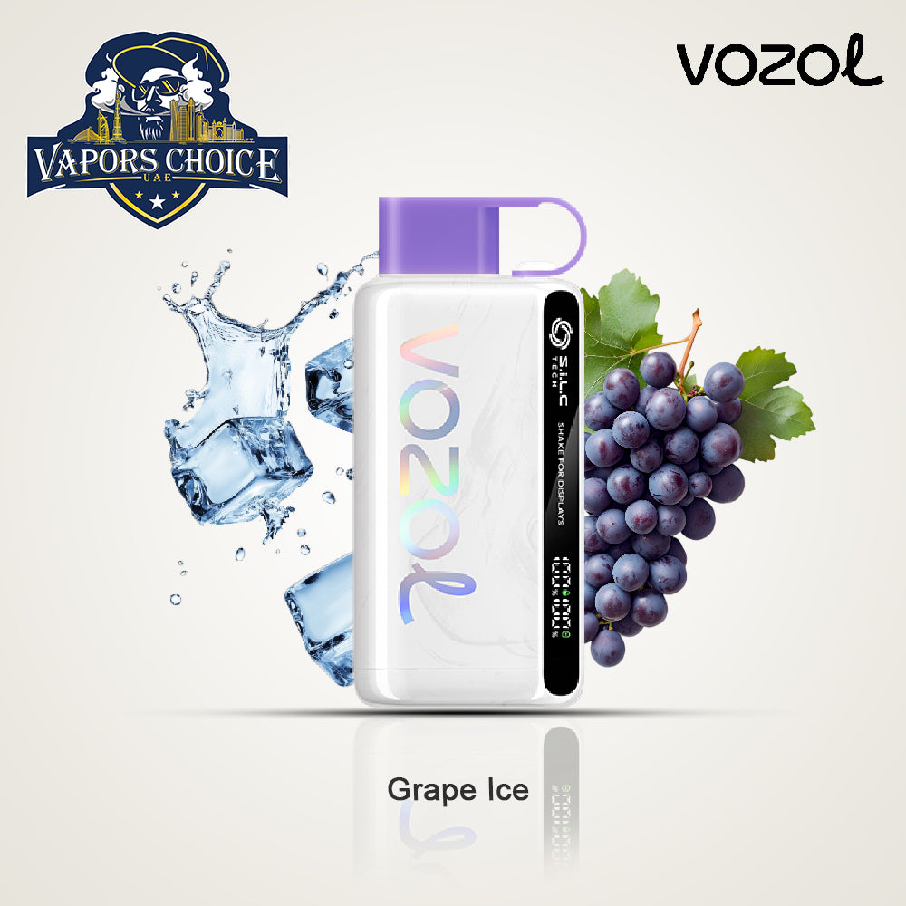 VOZOL STAR (50mg) 12000 PUFFS - DISPOSABLE VAPE Grape Ice UAE Al Sharah