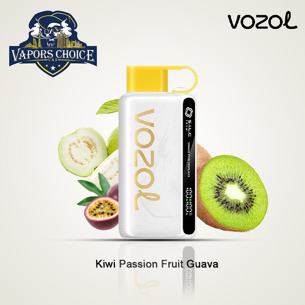 VOZOL STAR (50mg) 12000 PUFFS - DISPOSABLE VAPE Kiwi Passion Fruit Guava UAE Ras Al-Khaimah