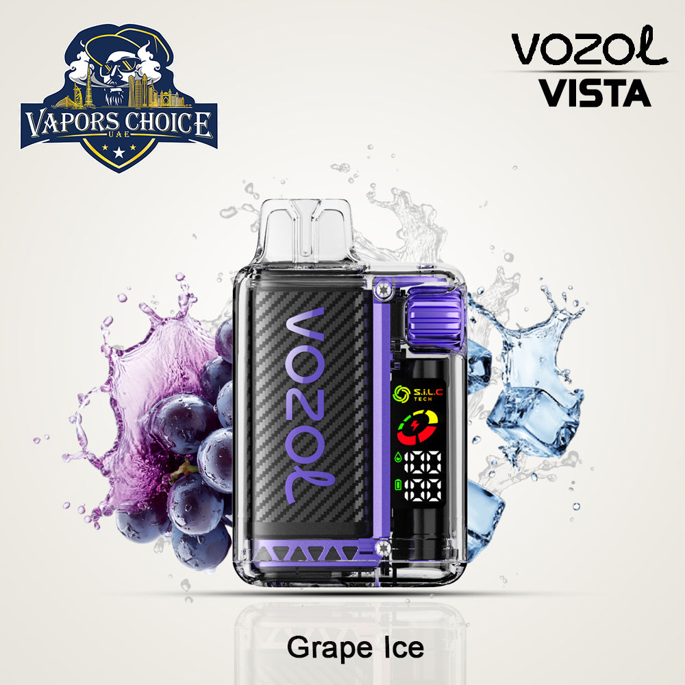 VOZOL VISTA 20000 PUFFS (50mg) DISPOSABLE VAPE Grape Ice UAE Abu Dhabi & Dubai