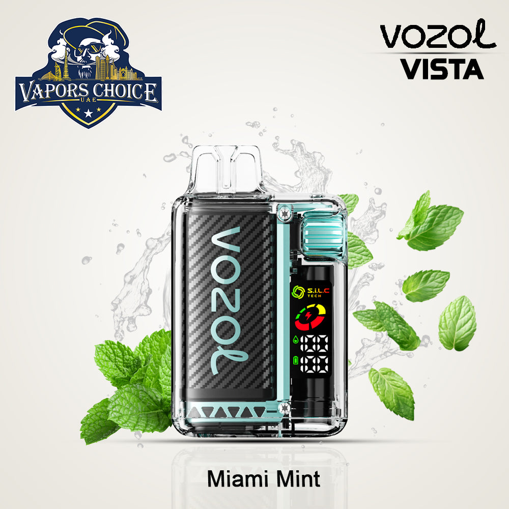 VOZOL VISTA 20000 PUFFS (50mg) DISPOSABLE VAPE Miami Mint UAE Abu Dhabi & Ras Alkhimah