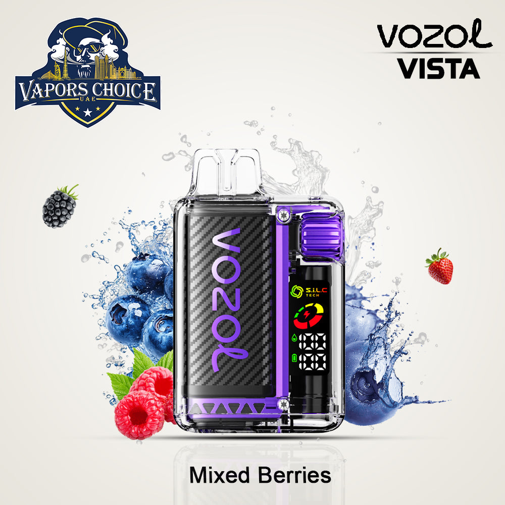 VOZOL VISTA 20000 PUFFS (50mg) DISPOSABLE VAPE Mixed Berries UAE Abu Dhabi & Fujairah