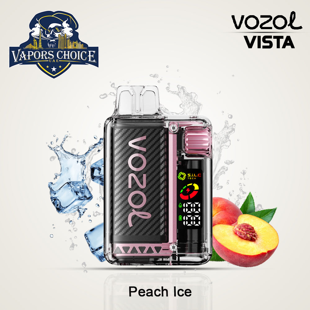 VOZOL VISTA 20000 PUFFS (50mg) DISPOSABLE VAPE Peach Ice UAE Dubai 
