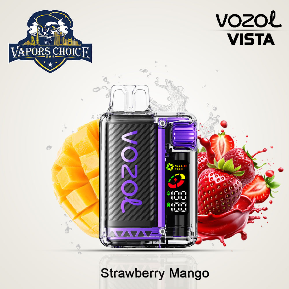 VOZOL VISTA 20000 PUFFS (50mg) DISPOSABLE VAPE Strawberry Mango UAE Dubai & Ajman