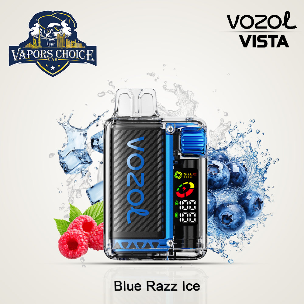 VOZOL VISTA 20K PUFFS (50mg) DISPOSABLE VAPE Blue Razz Ice UAE Abu Dhabi