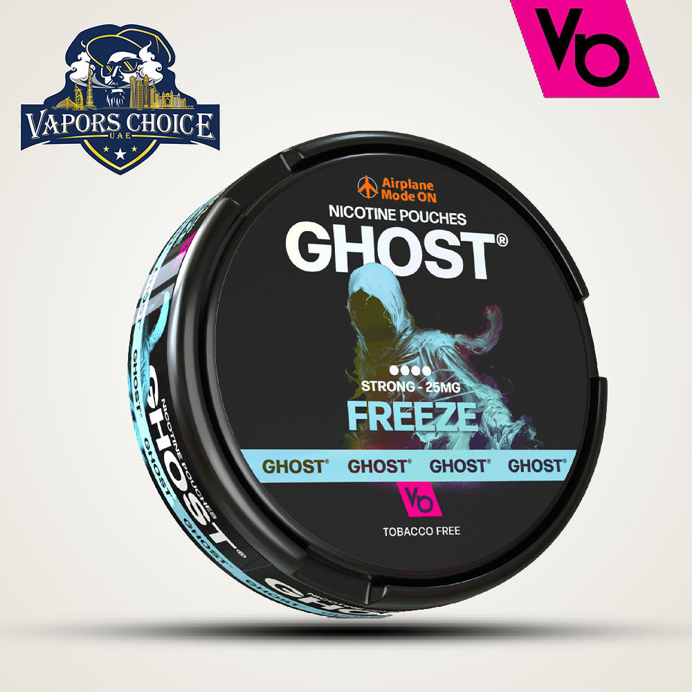 Vapes Bar Ghost Nic Pouches  (16mg & 25mg) Freeze Strong 25mg UAE Abu Dhabi & Al Ain