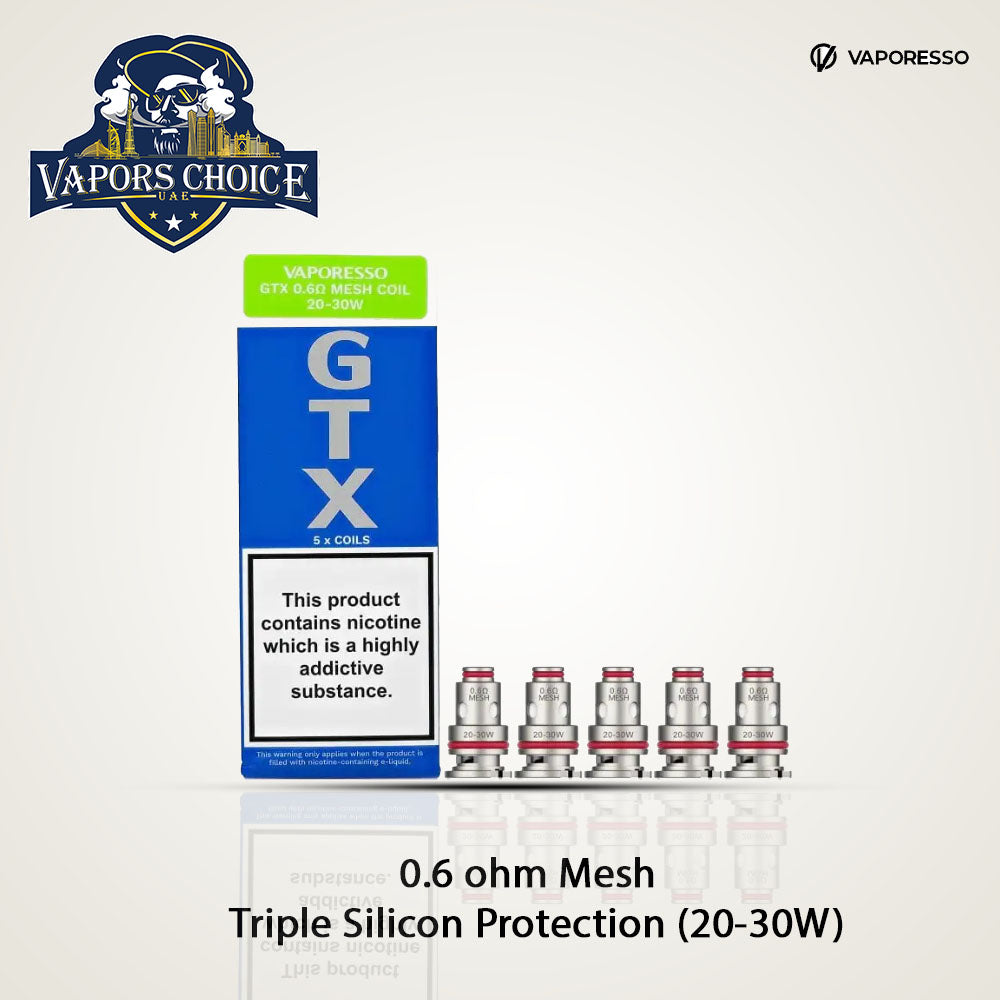 Vaporesso GTX \ GTX 2 Replacement Coils – 5 pcs Gtx 0.6 UAE Abu Dhabi